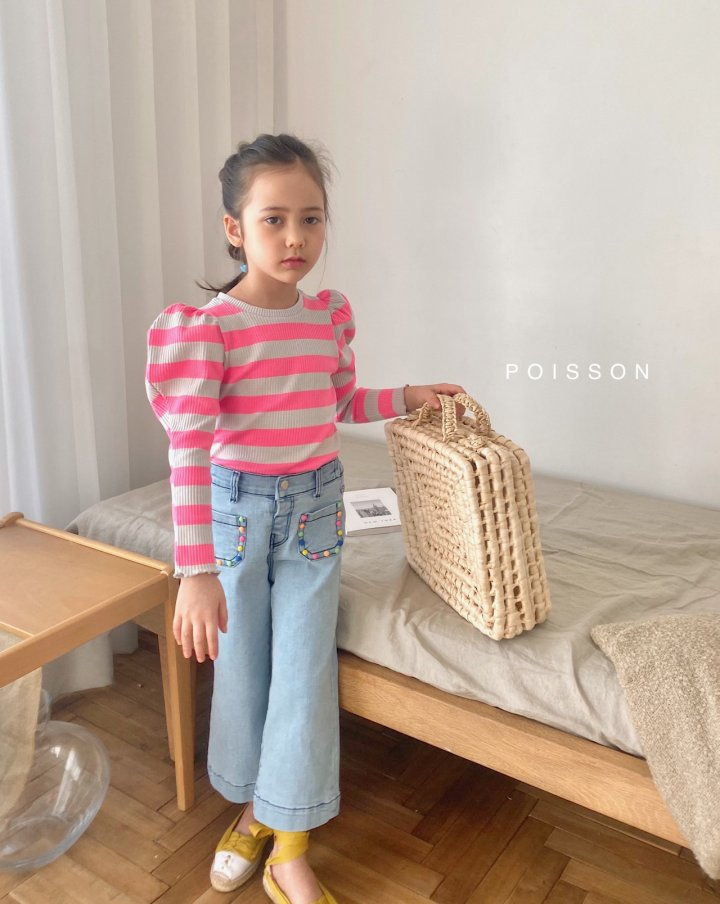 POISSON - Korean Children Fashion - #Kfashion4kids - Retro Denim Pants