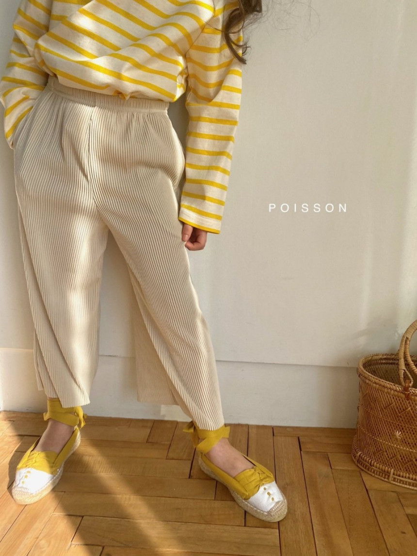POISSON - Korean Children Fashion - #Kfashion4kids - Pleats Wide Pants - 6