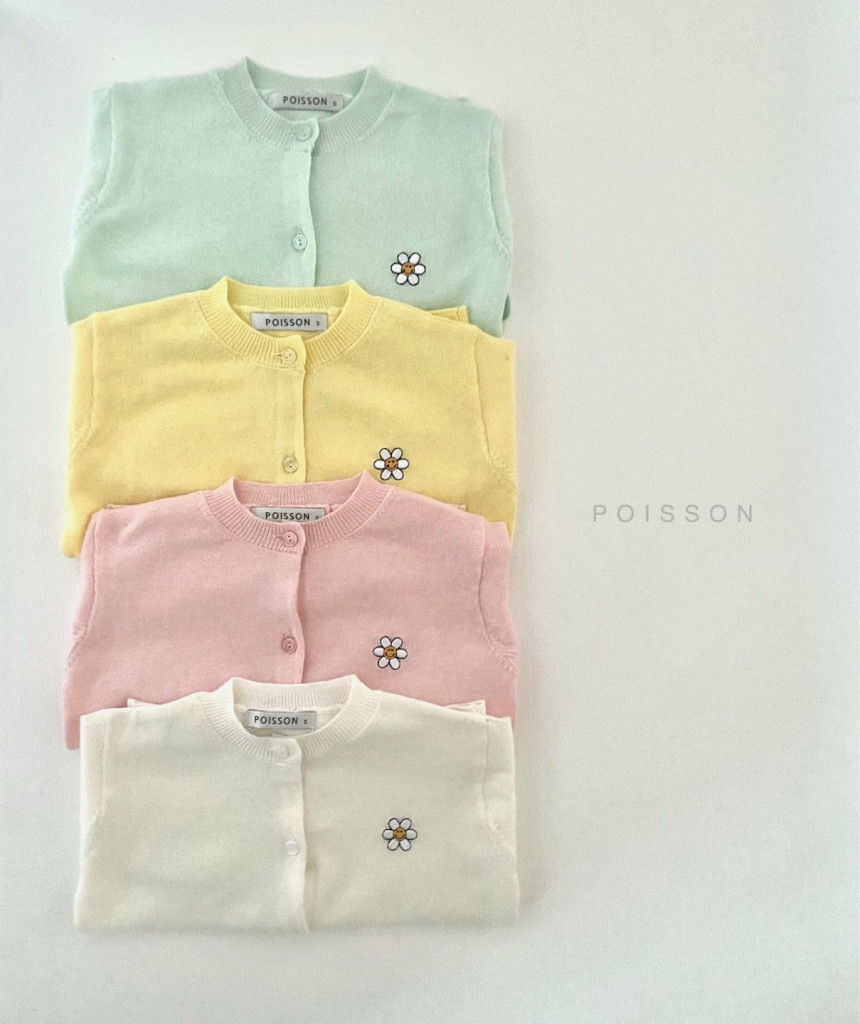 POISSON - Korean Children Fashion - #Kfashion4kids - Flower Cardigan