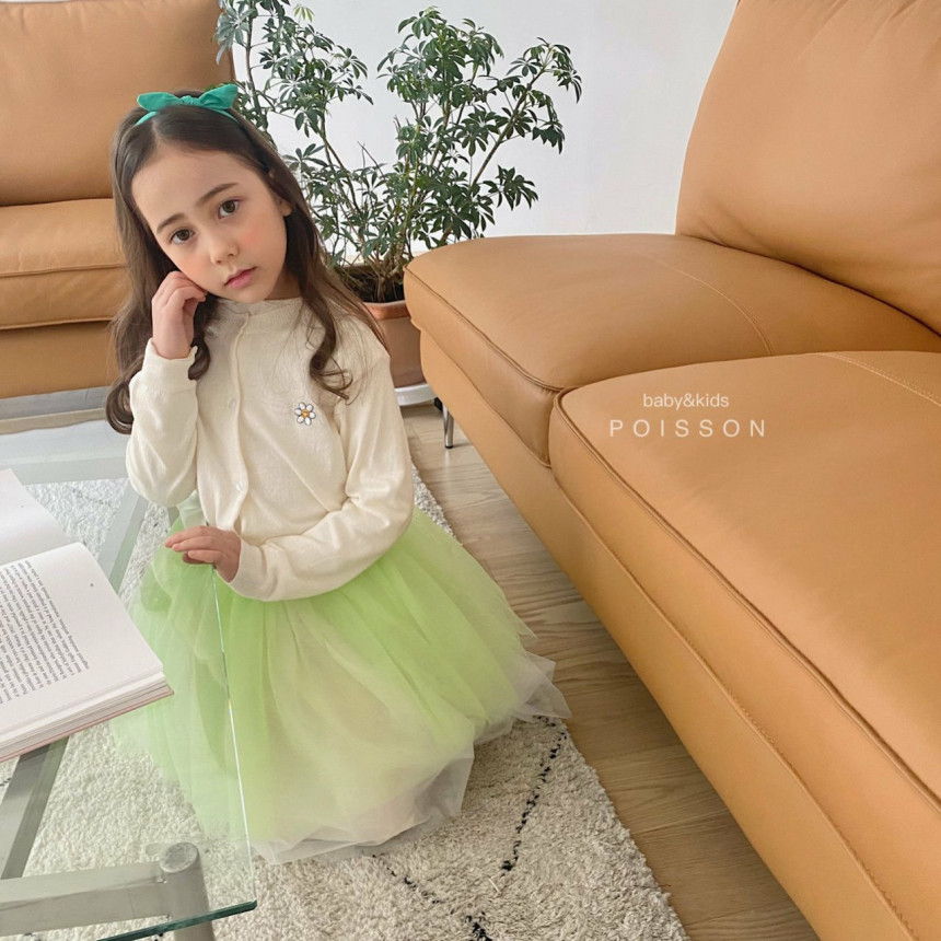 POISSON - Korean Children Fashion - #Kfashion4kids - Flower Cardigan - 3