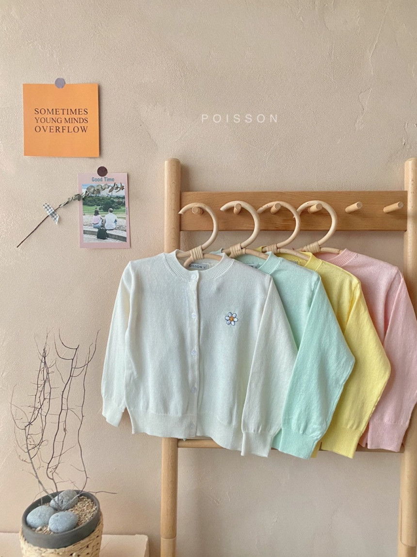 POISSON - Korean Children Fashion - #Kfashion4kids - Flower Cardigan - 9