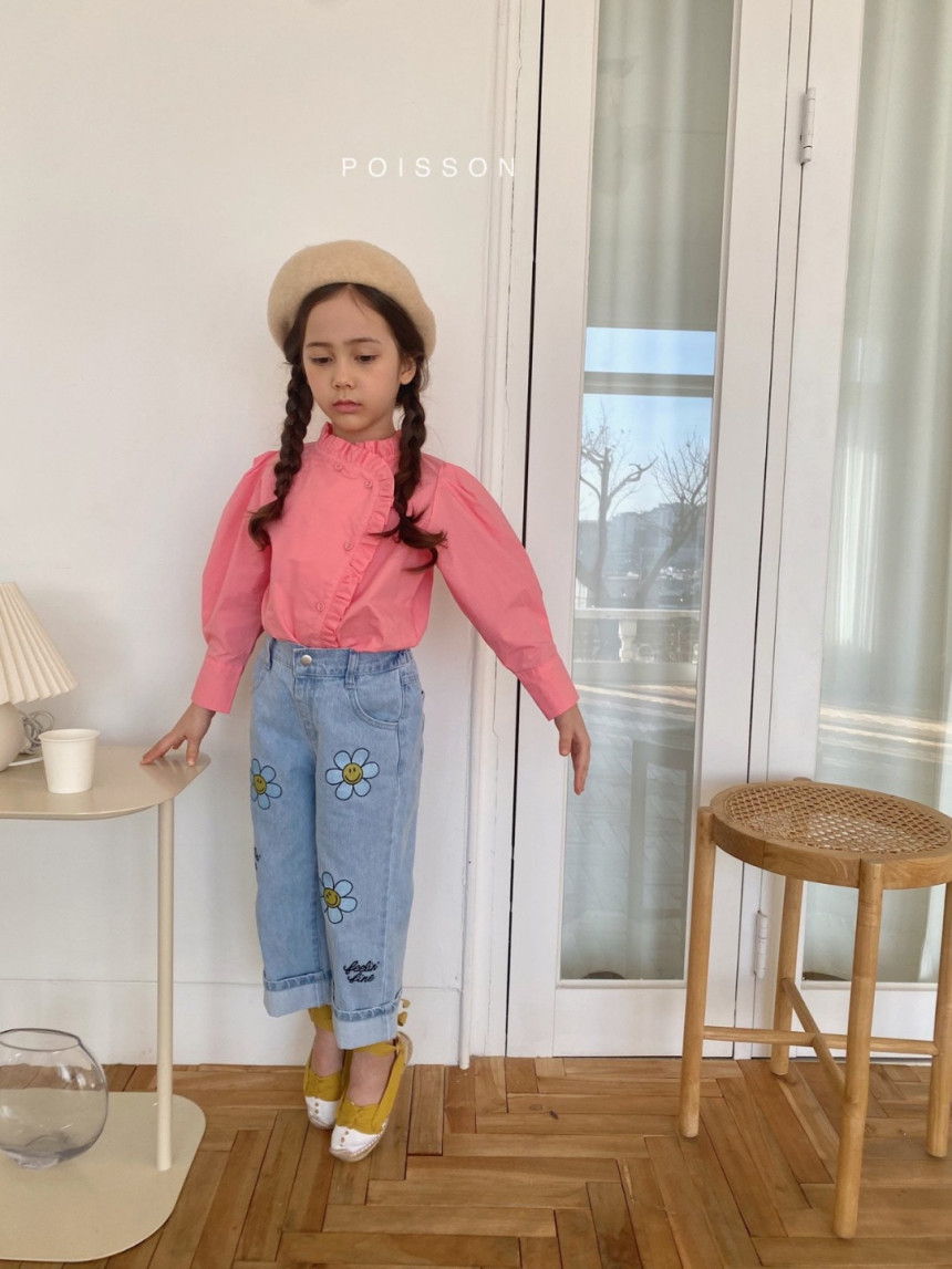 POISSON - Korean Children Fashion - #Kfashion4kids - Pin Frill Blouse - 10