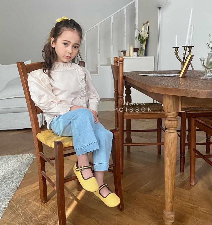 POISSON - Korean Children Fashion - #Kfashion4kids - Pin Frill Blouse - 3