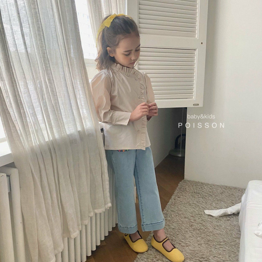 POISSON - Korean Children Fashion - #Kfashion4kids - Pin Frill Blouse - 4