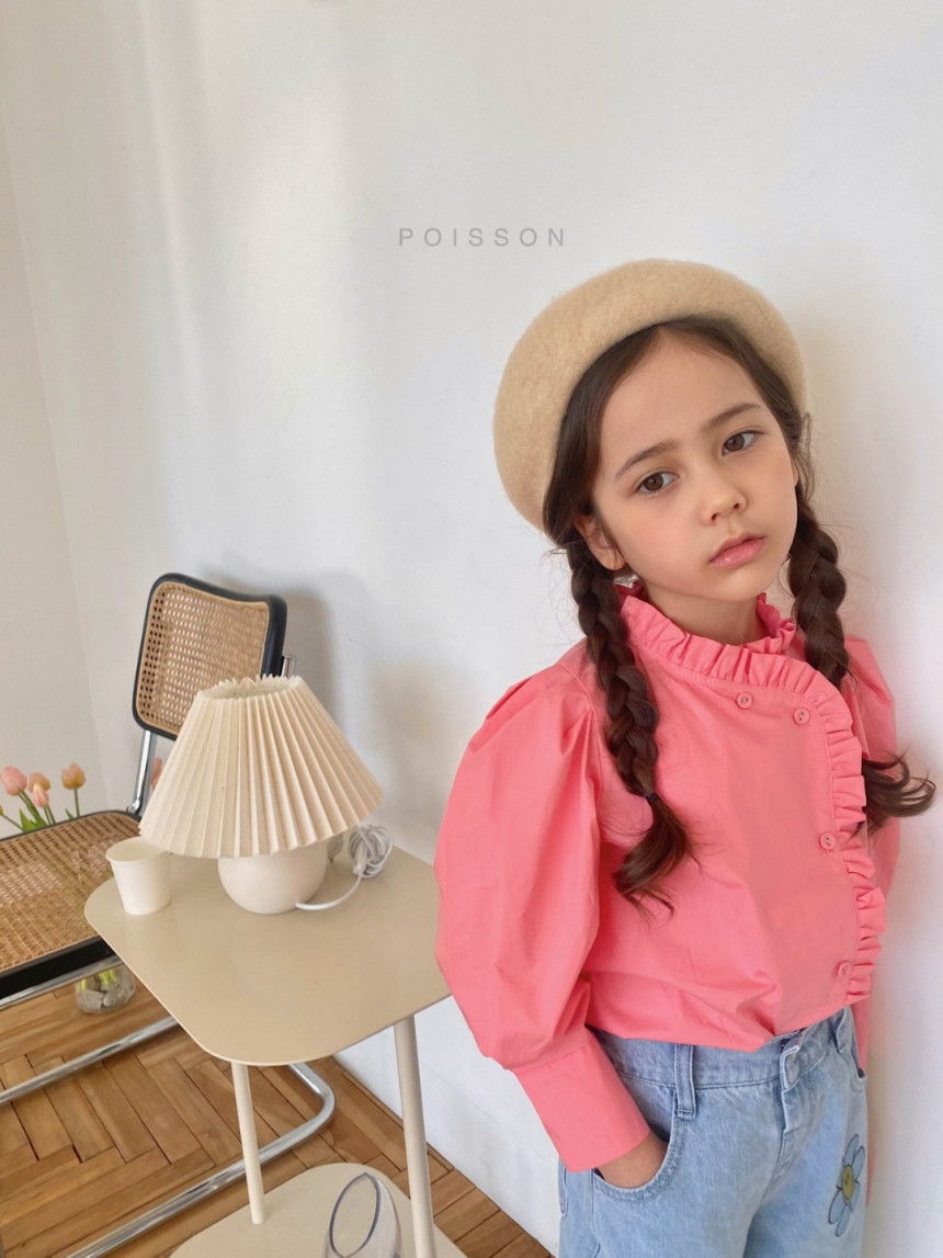 POISSON - Korean Children Fashion - #Kfashion4kids - Pin Frill Blouse - 7