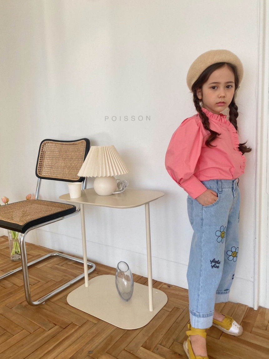POISSON - Korean Children Fashion - #Kfashion4kids - Pin Frill Blouse - 8
