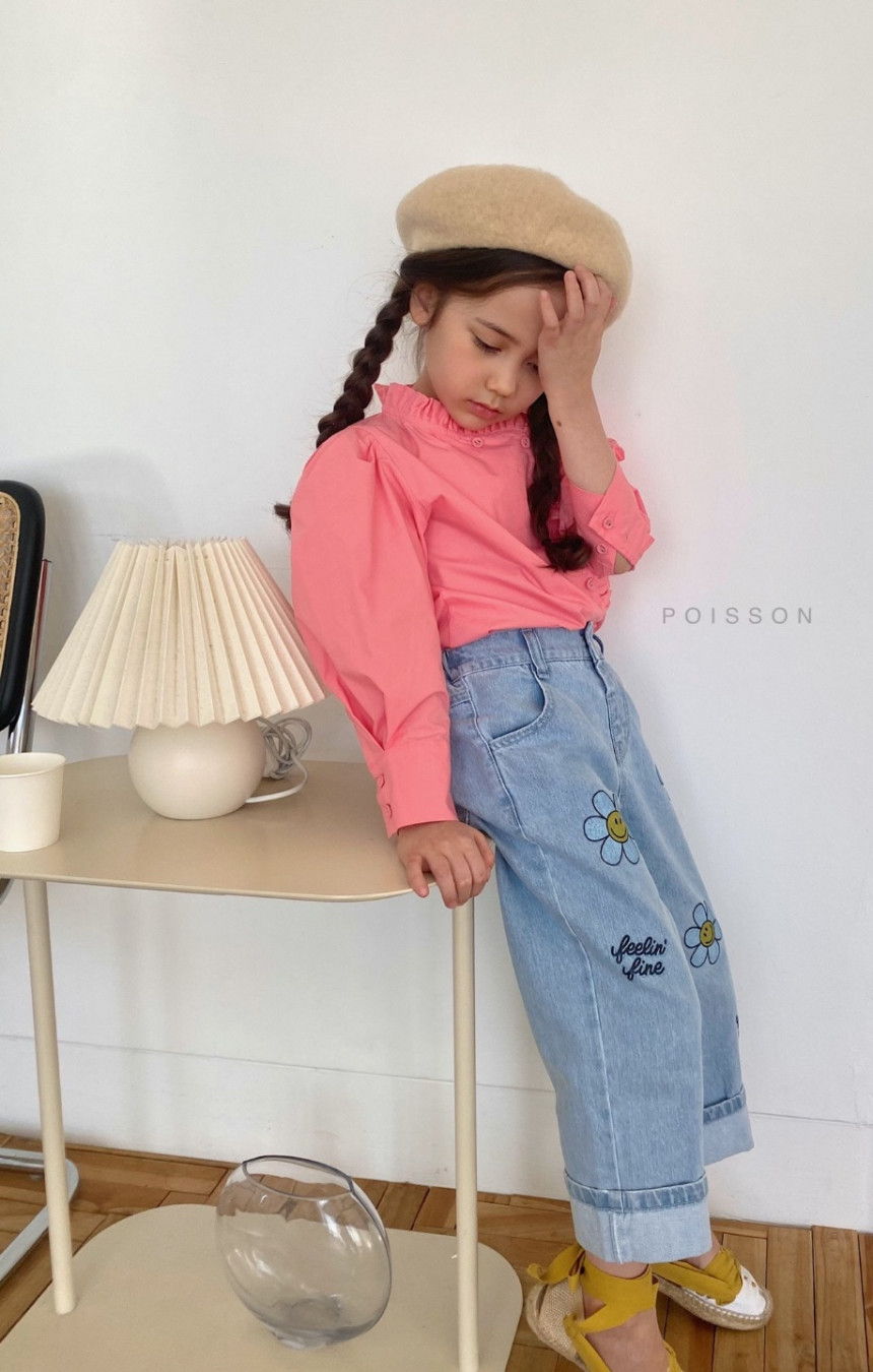 POISSON - Korean Children Fashion - #Kfashion4kids - Pin Frill Blouse - 9
