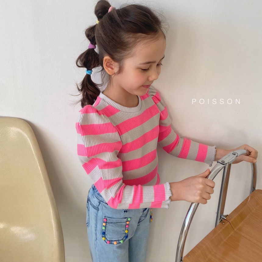 POISSON - Korean Children Fashion - #Kfashion4kids - Sunny Puff Tee