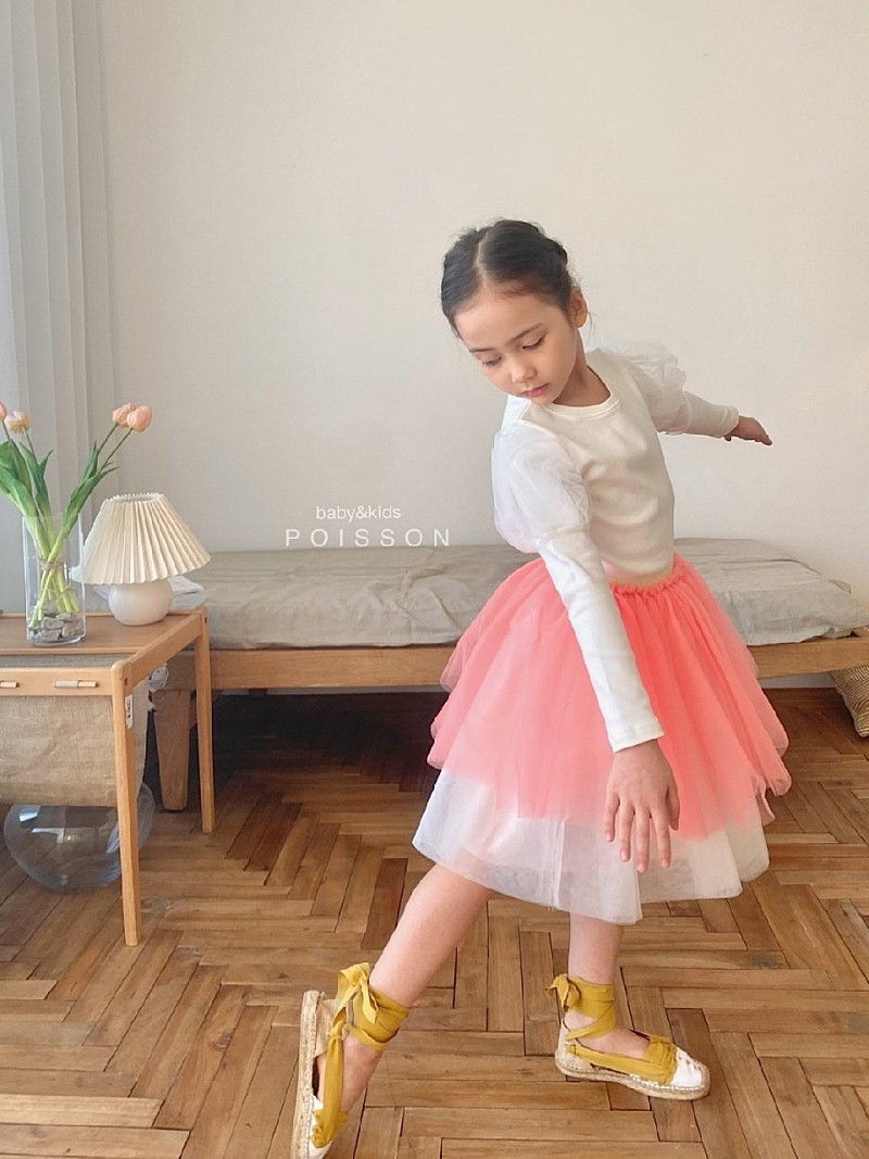 POISSON - Korean Children Fashion - #Kfashion4kids - Drian Puff Tee - 6