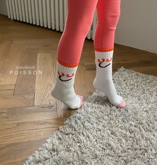POISSON - Korean Children Fashion - #Kfashion4kids - Smile Socks [set of 3] - 3