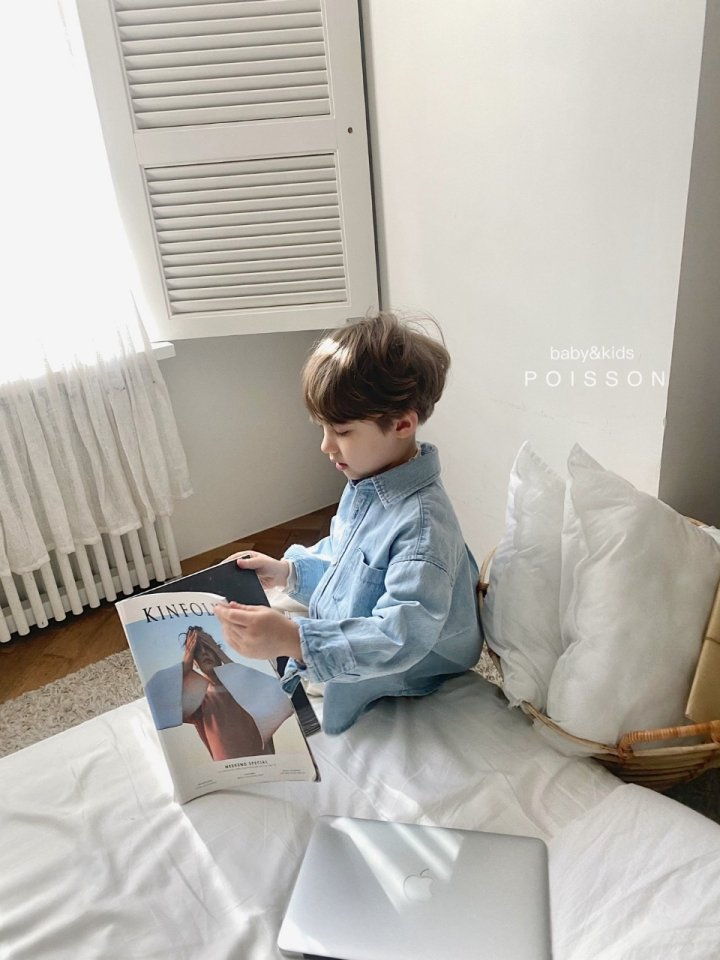 POISSON - Korean Children Fashion - #Kfashion4kids - Tency Denim Jacket - 4
