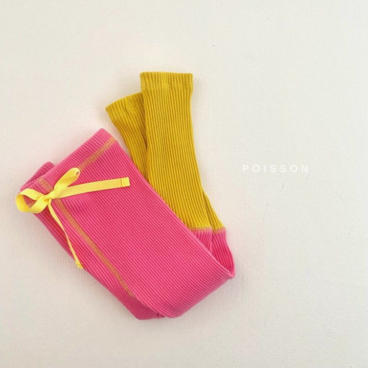 POISSON - Korean Children Fashion - #Kfashion4kids - Block Leggings - 8