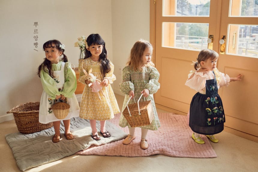 POURENFANT - Korean Children Fashion - #Kfashion4kids - Shirley Smocked One-piece - 5