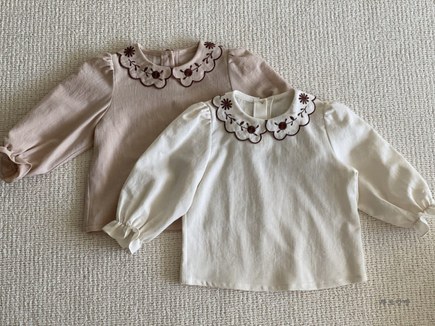 POURENFANT - Korean Children Fashion - #Kfashion4kids - Agnes Embroidery Blouse - 7