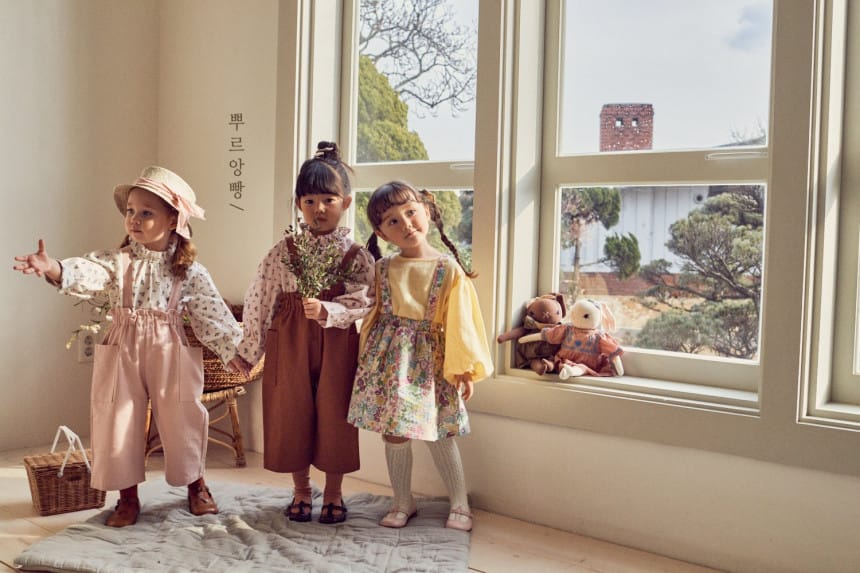 POURENFANT - Korean Children Fashion - #Kfashion4kids - Raley Wide Dungarees