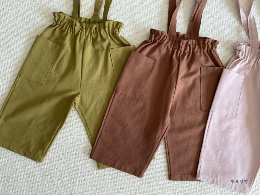 POURENFANT - Korean Children Fashion - #Kfashion4kids - Raley Wide Dungarees - 6