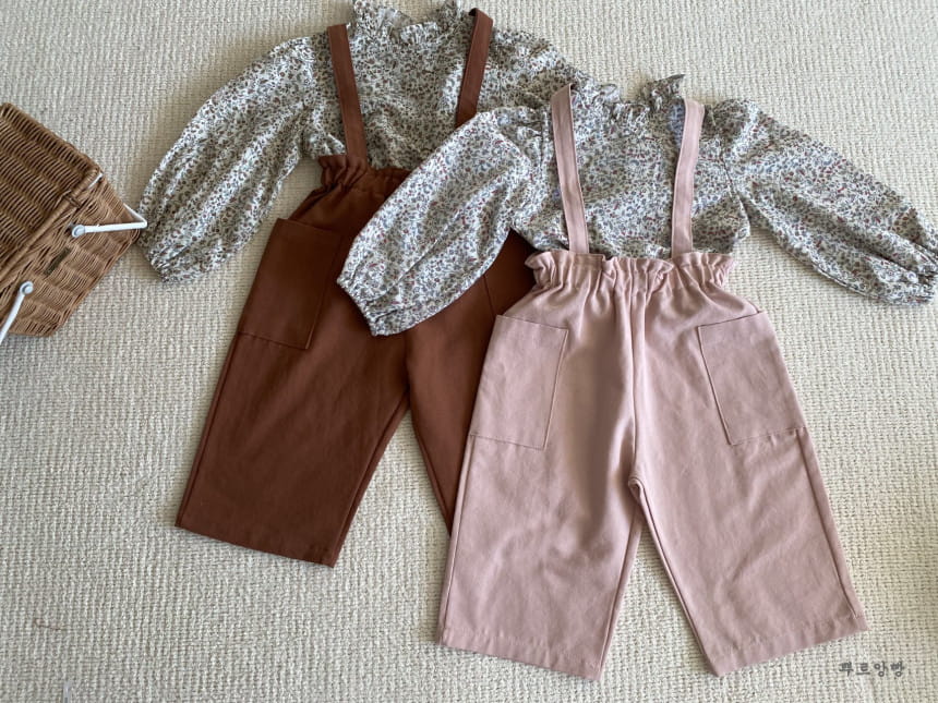 POURENFANT - Korean Children Fashion - #Kfashion4kids - Raley Wide Dungarees - 7