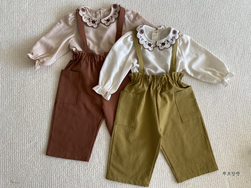 POURENFANT - Korean Children Fashion - #Kfashion4kids - Raley Wide Dungarees - 9