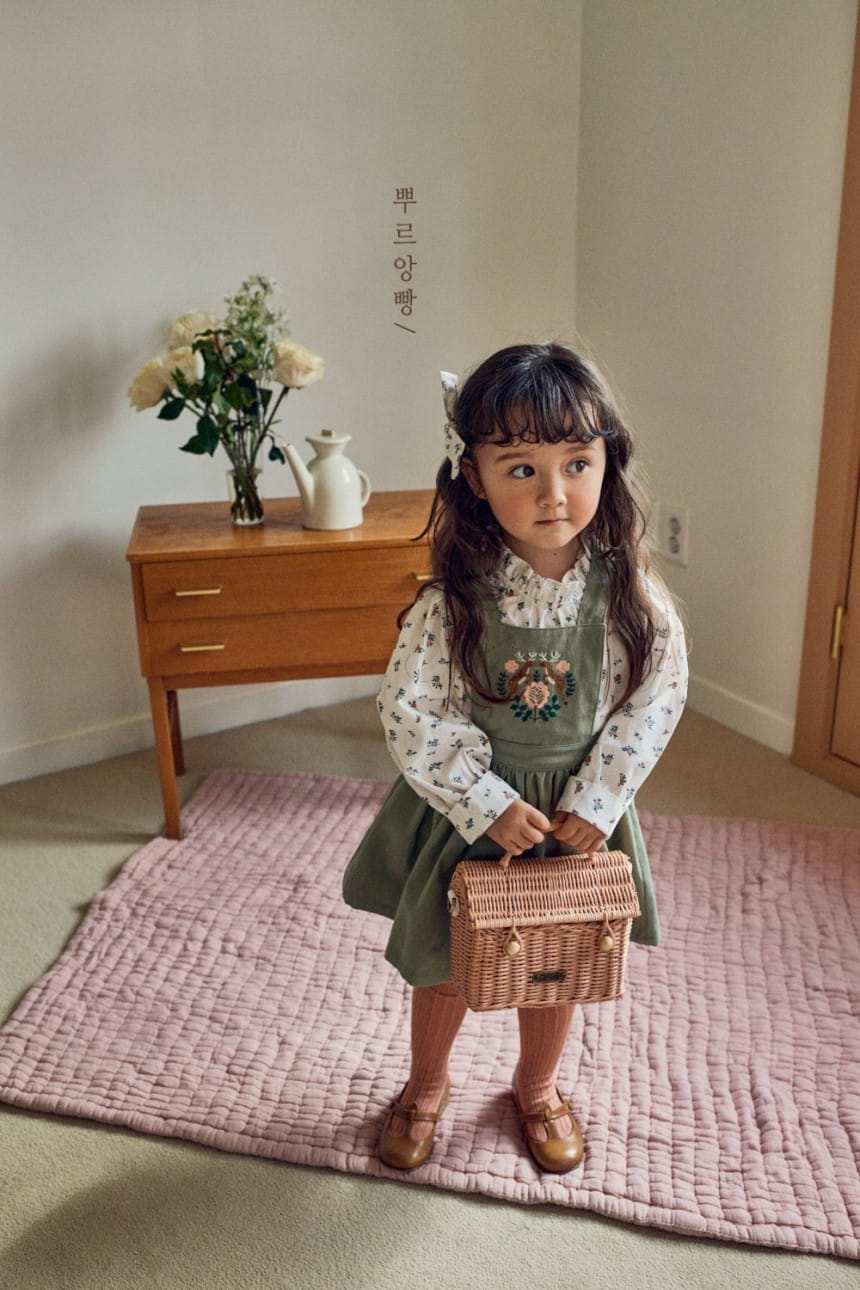 POURENFANT - Korean Children Fashion - #Kfashion4kids - Dillt Dungarees Skirt - 5