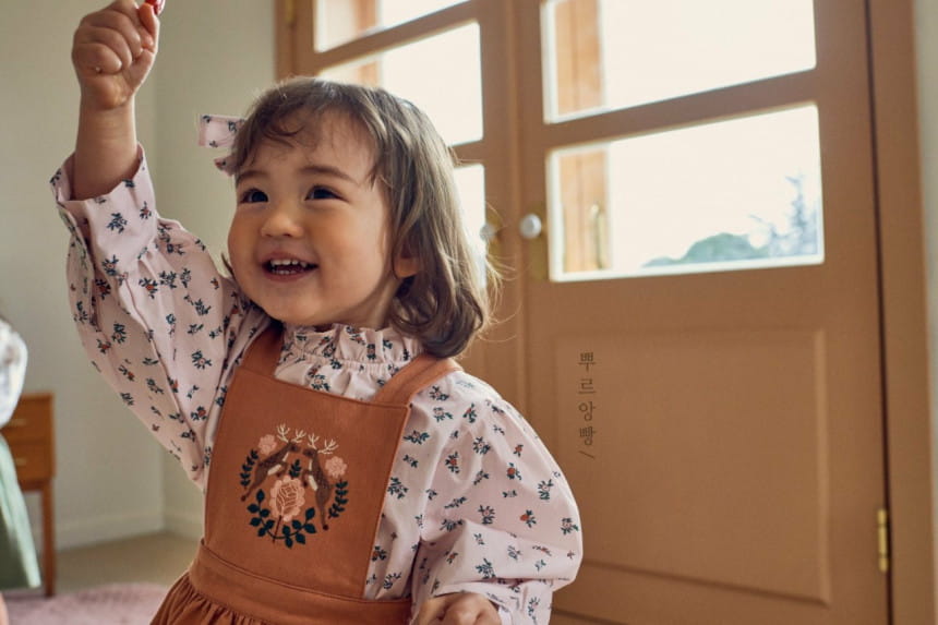 POURENFANT - Korean Children Fashion - #Kfashion4kids - Dillt Dungarees Skirt - 6