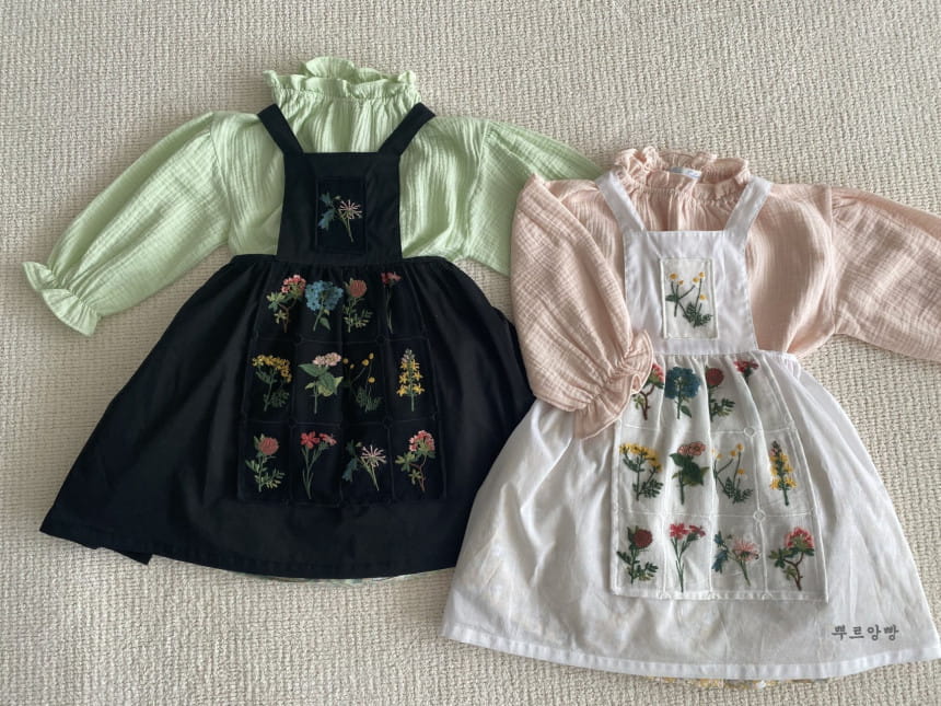POURENFANT - Korean Children Fashion - #Kfashion4kids - Abllin Embroidery Apron  - 10