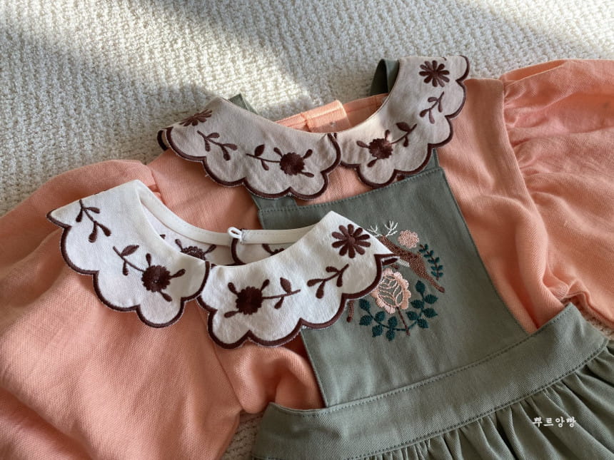 POURENFANT - Korean Children Fashion - #Kfashion4kids - Amelie Embroidery Collar - 2