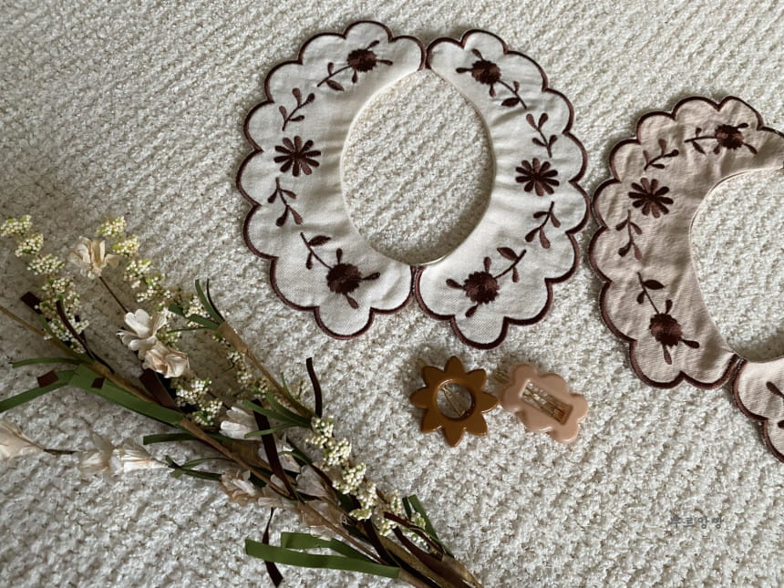 POURENFANT - Korean Children Fashion - #Kfashion4kids - Amelie Embroidery Collar - 6