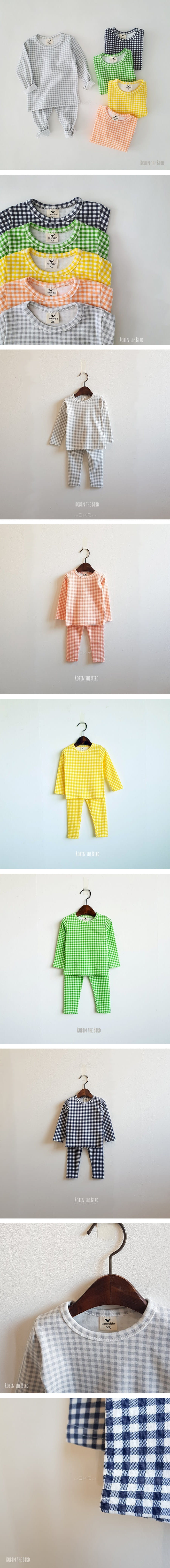 SAEROBIN - Korean Children Fashion - #Kfashion4kids - Candy Check Easywear