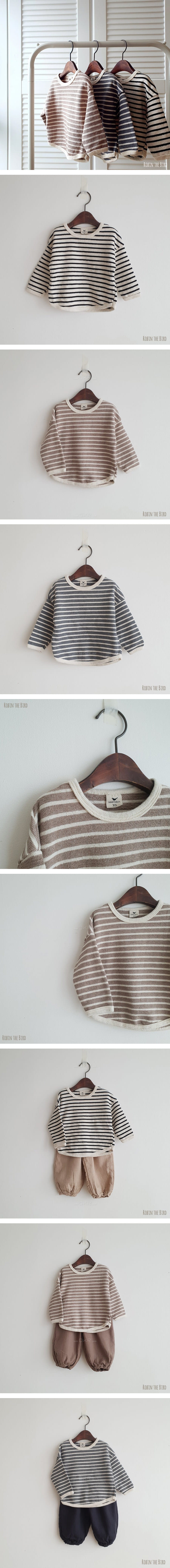 SAEROBIN - Korean Children Fashion - #Kfashion4kids - Stripes Tee