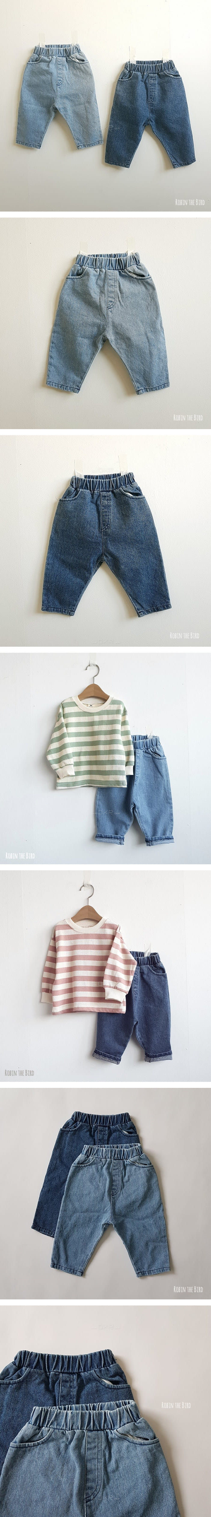SAEROBIN - Korean Children Fashion - #Kfashion4kids - Playful Beggy Denim Pants