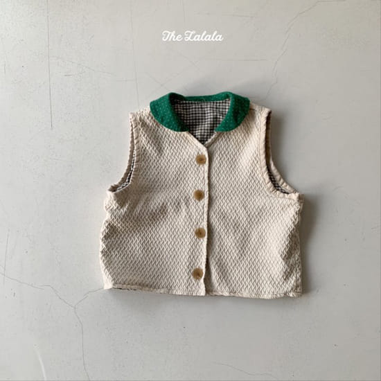 THE LALALA - Korean Children Fashion - #Kfashion4kids - Gauze Reversible Jacquard Vest - 4