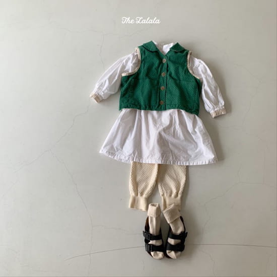 THE LALALA - Korean Children Fashion - #Kfashion4kids - Gauze Reversible Jacquard Vest - 6