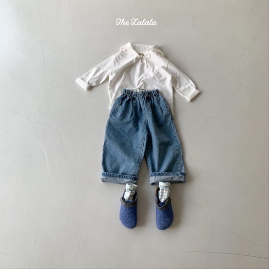 THE LALALA - Korean Children Fashion - #Kfashion4kids - Sailor Collar Ribbon Tee - 4