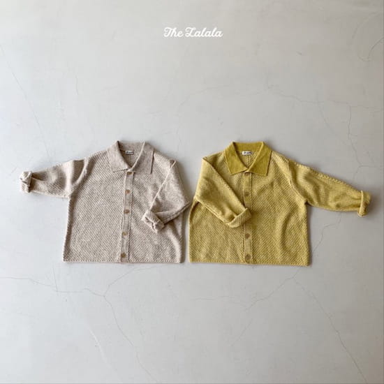 THE LALALA - Korean Children Fashion - #Kfashion4kids - Collar Knit Cardigan