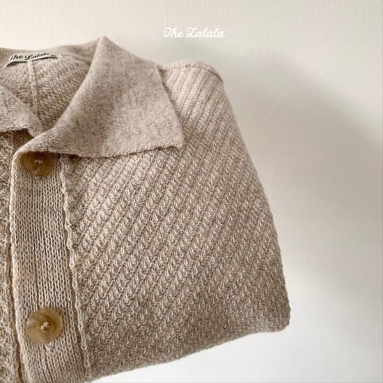 THE LALALA - Korean Children Fashion - #Kfashion4kids - Collar Knit Cardigan - 3