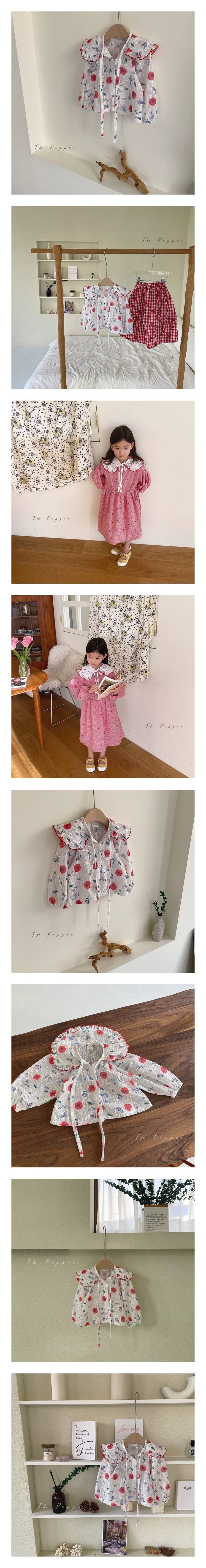 THE PEPPER - Korean Children Fashion - #Kfashion4kids - Flowery Blouse