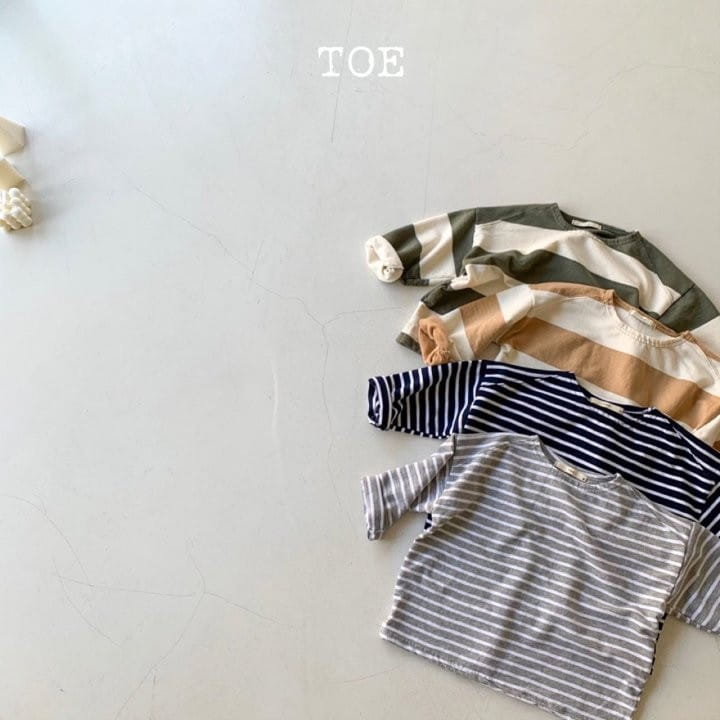 TOE - Korean Children Fashion - #Kfashion4kids - Big Stripe Tee