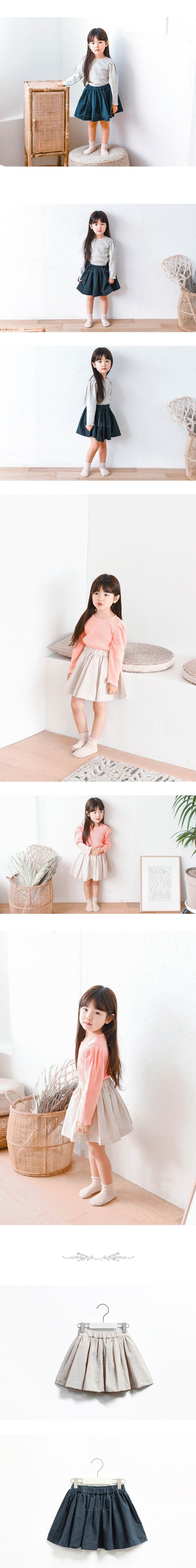 WANDOOKONG - Korean Children Fashion - #Kfashion4kids - Sliva Bending Skirt