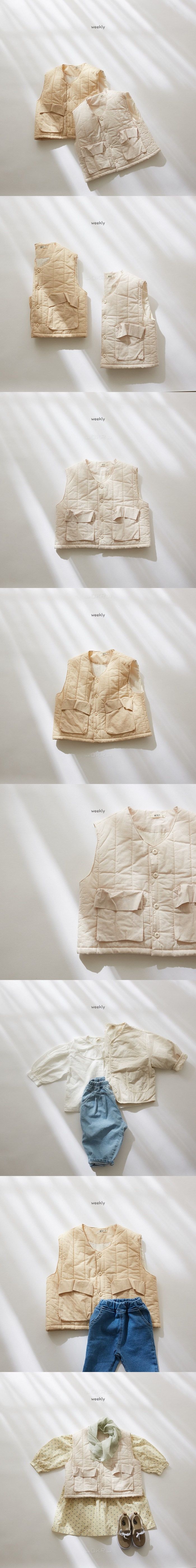WEEKLY - Korean Children Fashion - #Kfashion4kids - Bon Quilting Vest