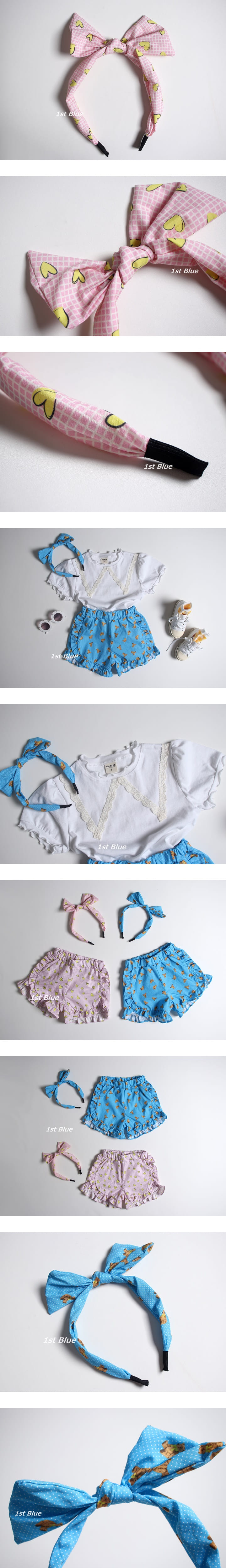 1ST BLUE - Korean Children Fashion - #Kfashion4kids - Ribbon Hairband