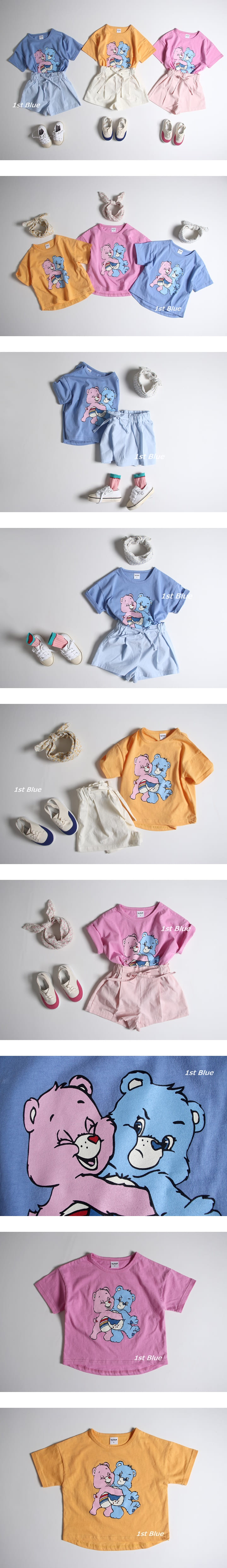 1ST BLUE - Korean Children Fashion - #Kfashion4kids - I Luv U Tee