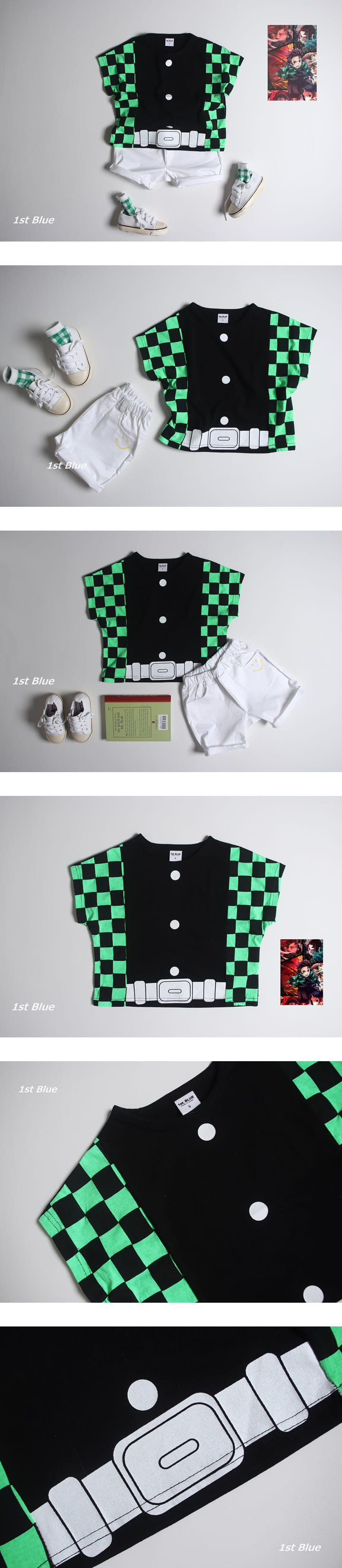 1ST BLUE - Korean Children Fashion - #Kfashion4kids - Cartoon Tee