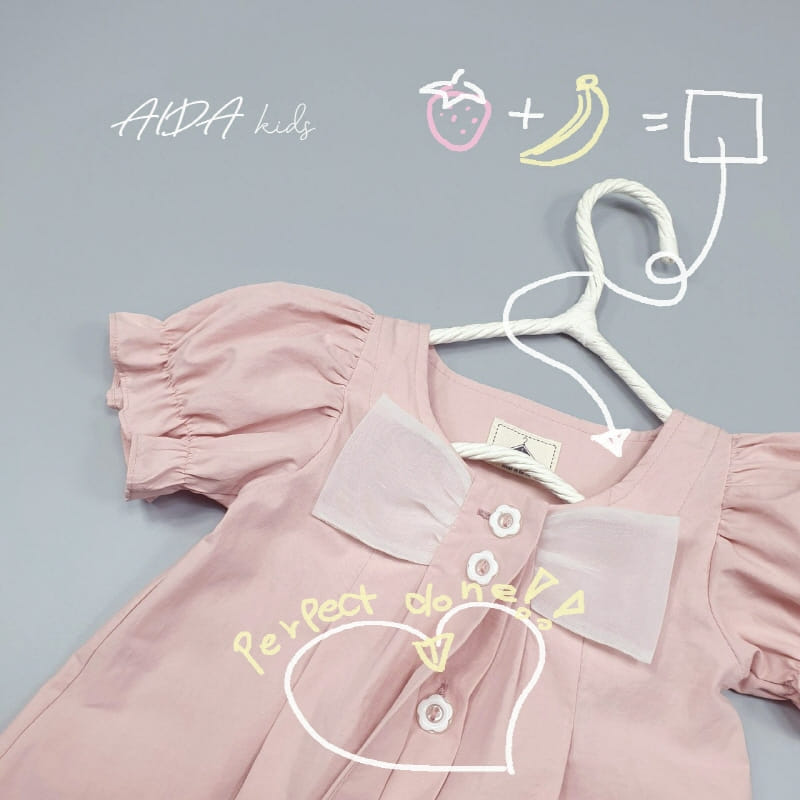 AIDA - Korean Children Fashion - #Kfashion4kids - Strawberry Banana One-piece - 4