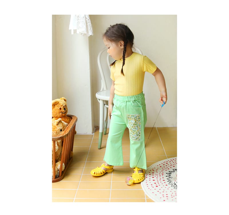 AMBER - Korean Children Fashion - #Kfashion4kids - Signal Knit Short Sleeve Tee