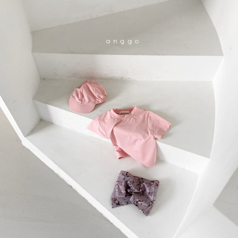 ANGGO - Korean Children Fashion - #Kfashion4kids - Aloha Top Bottom Set Swimwear with Hat - 2