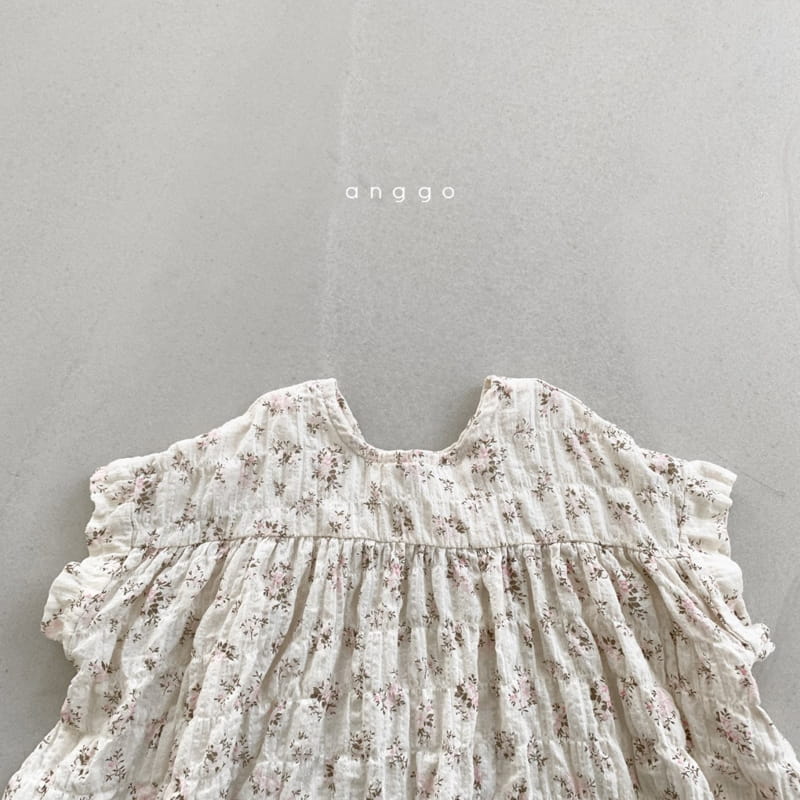 ANGGO - Korean Children Fashion - #Kfashion4kids - Floral Two Way One-piece - 6