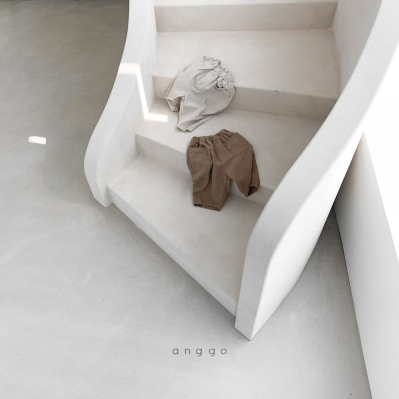 ANGGO - Korean Children Fashion - #Kfashion4kids - Almond Linen Shorts - 2