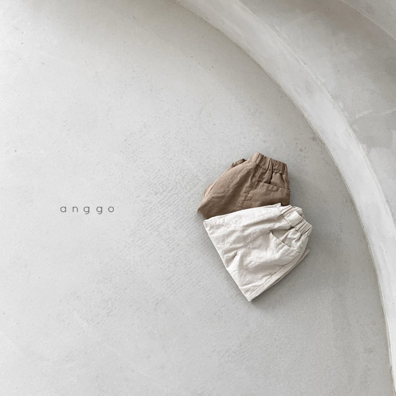 ANGGO - Korean Children Fashion - #Kfashion4kids - Almond Linen Shorts - 8