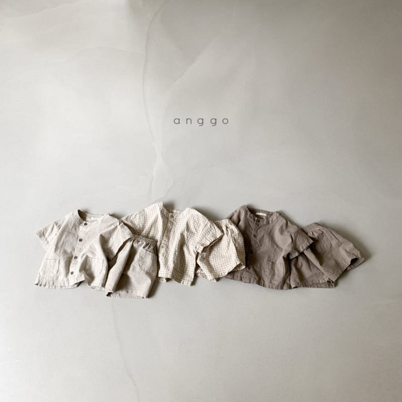 ANGGO - Korean Children Fashion - #Kfashion4kids - Cinnamon Top Bottom Set - 6