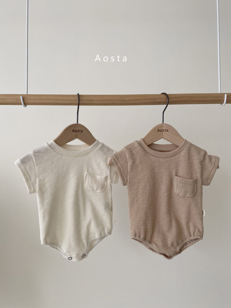 AOSTA - Korean Children Fashion - #Kfashion4kids - Butter Scoop Bodysuit - 4